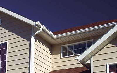 Beige colored siding